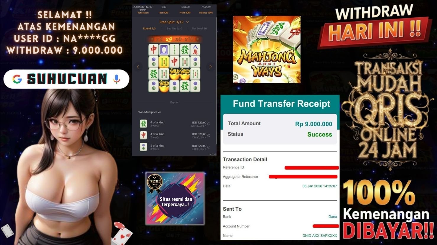 SUHUCUAN JACKPOT SLOT MAHJONG WAYS
